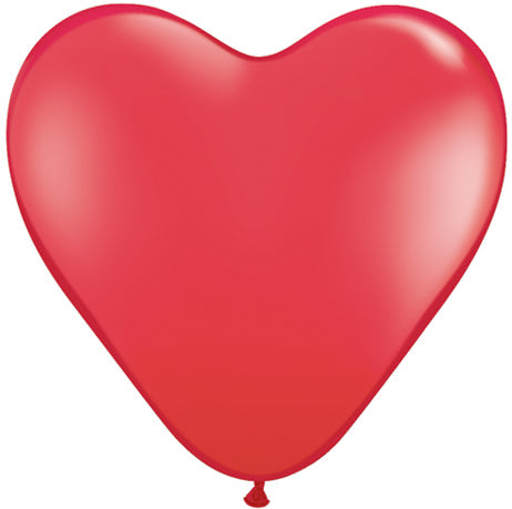 11" Heart Latex balloons (100 Count) Red