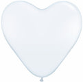 11" Heart Latex balloons (100 Count) White