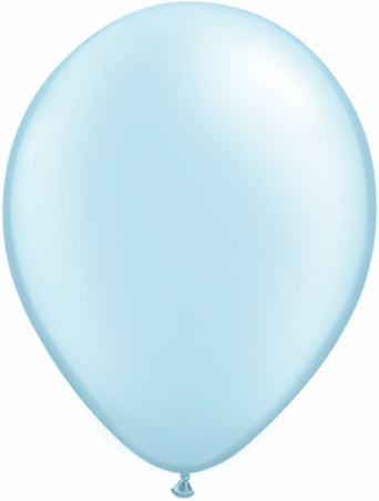 11" Qualatex Latex Balloons Pearl LIGHT BLUE (100 Per Bag)
