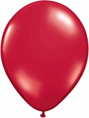 11" Qualatex Latex Balloons Ruby Jewel RED (100 Per Bag)
