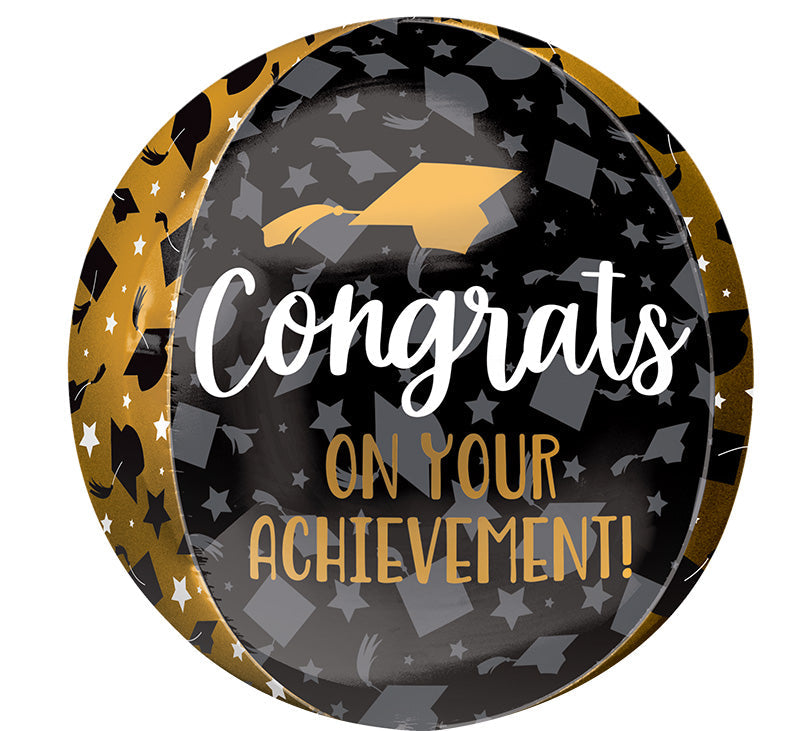 16" Orbz Congrats on Your Achievement Foil Balloon