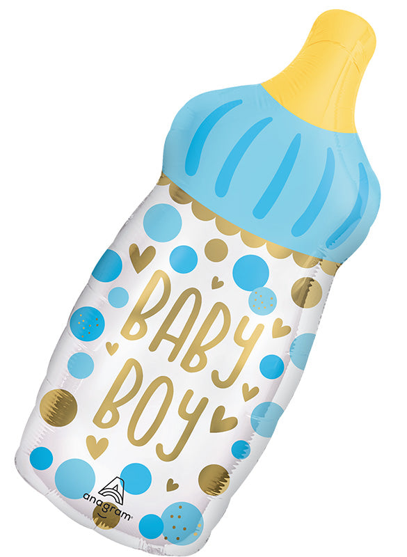 20" Baby Boy Bottle Foil Balloon