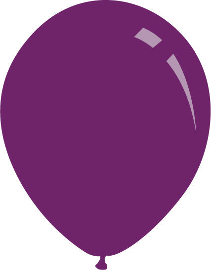 12" Metallic Purple Decomex Latex Balloons (100 Per Bag)