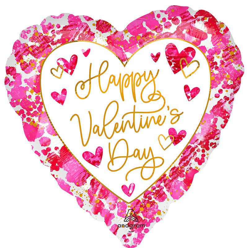 18" Heartful Valentine's Day Foil Balloon