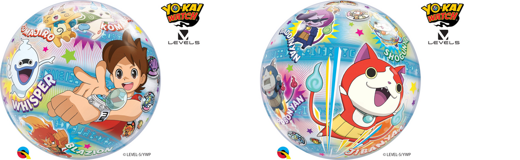 22" Single Bubble Packaged Yo-Kai Watch Balloon