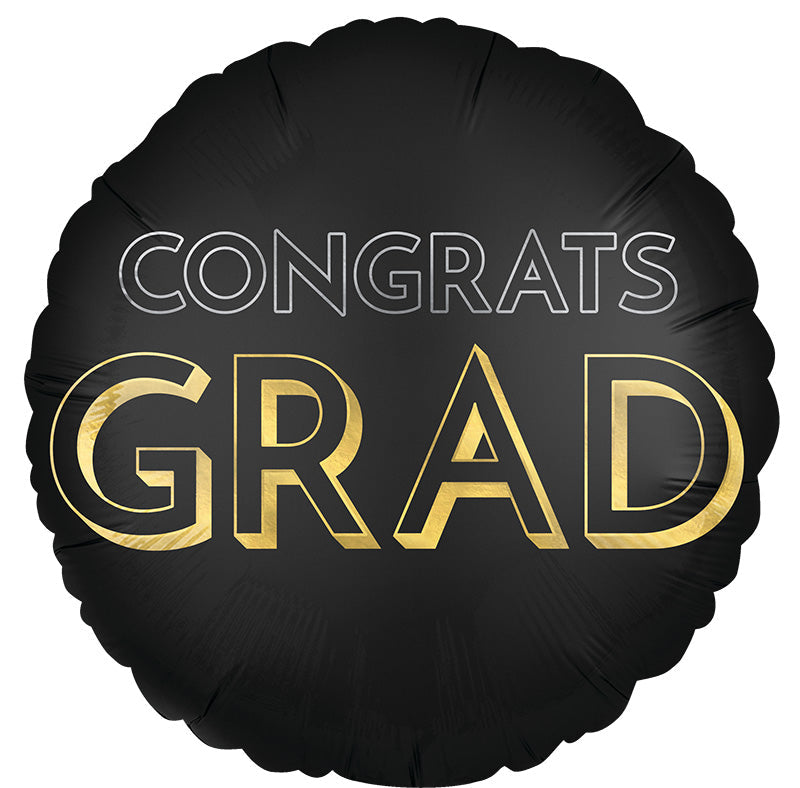 28" Jumbo Satin Celebrate the Grad Foil Balloon