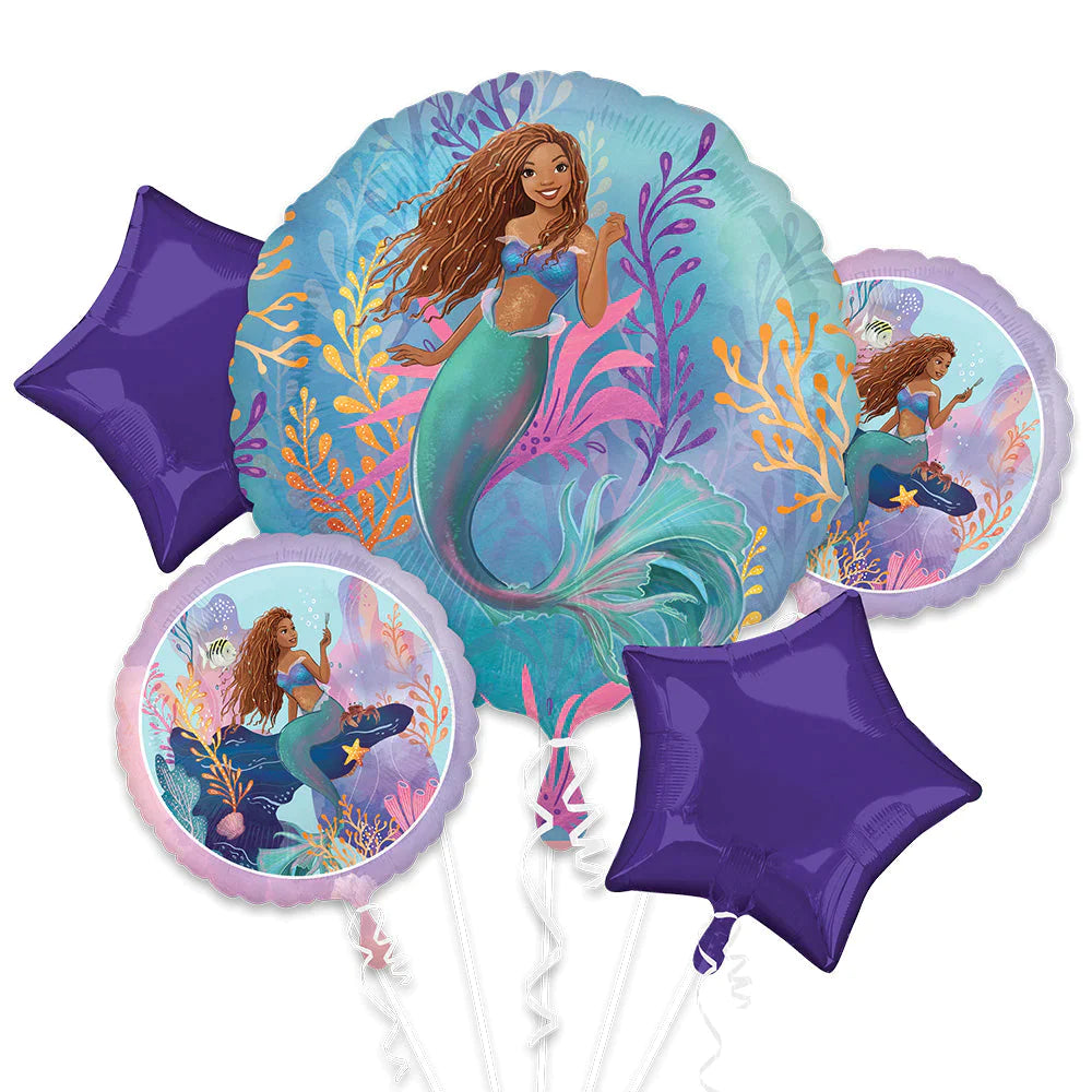 Little Mermaid Live Active Foil Balloon Bouquet