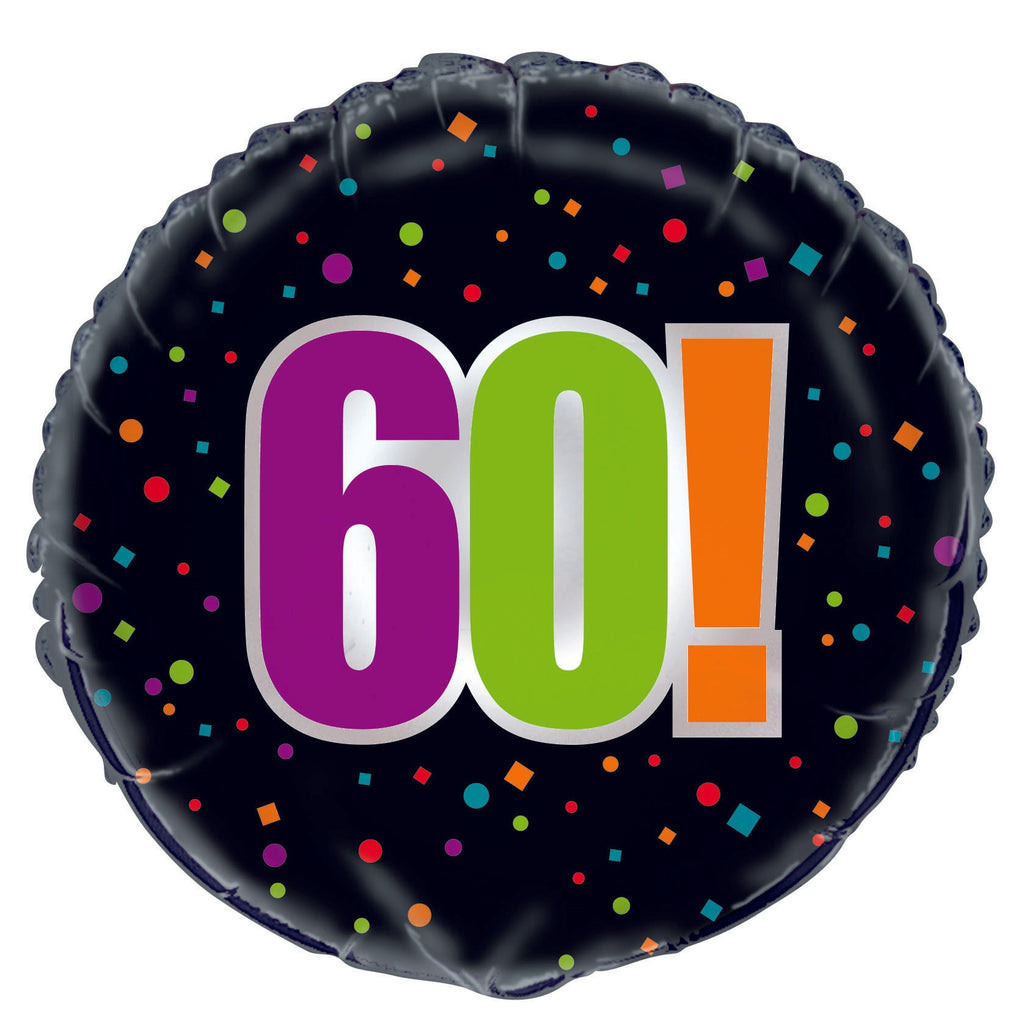 18" 60th Birthday Cheer Foil Balloon