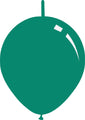 6" Metallic Green Decomex Linking Latex Balloons (100 Per Bag)