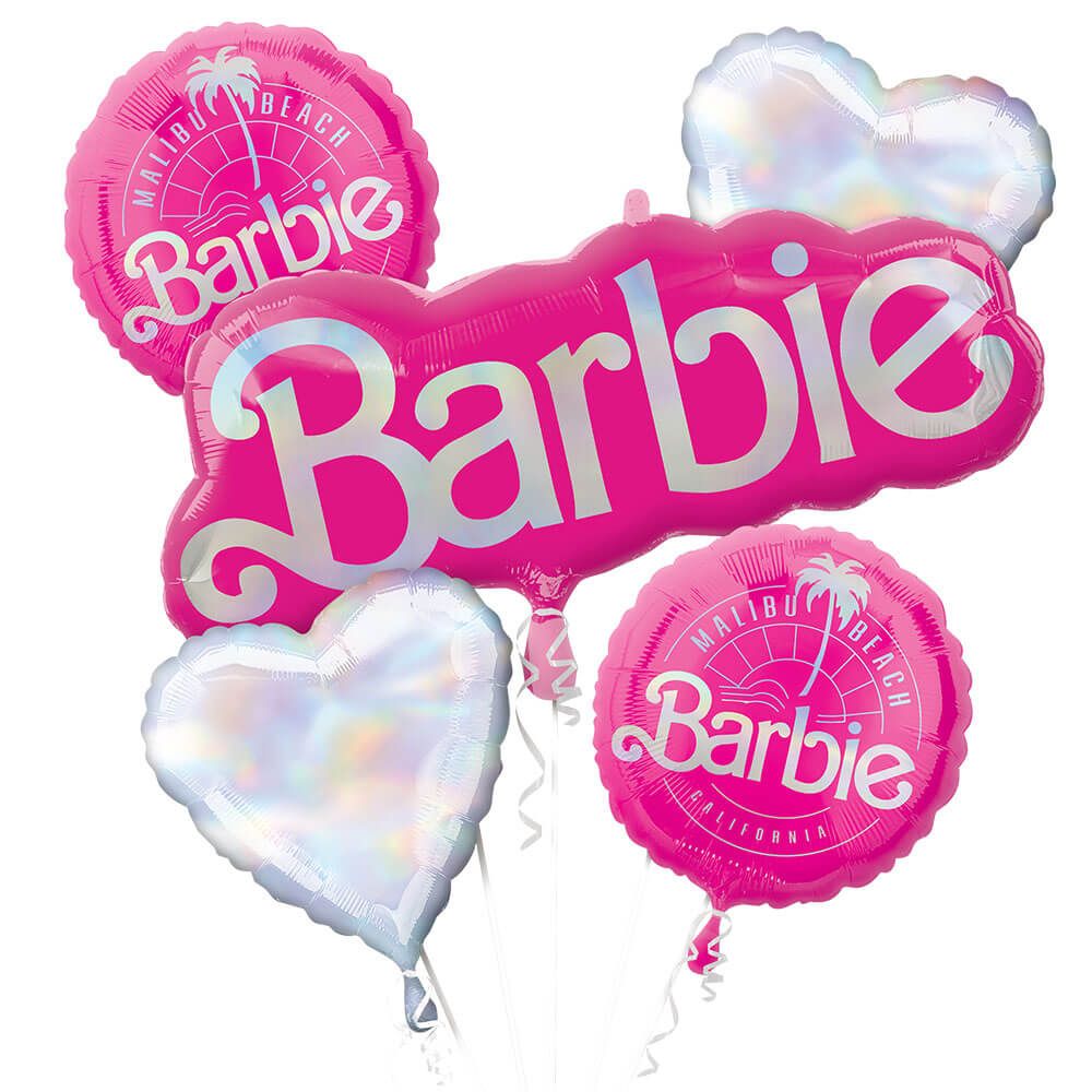 Barbie Foil Balloon Bouquet