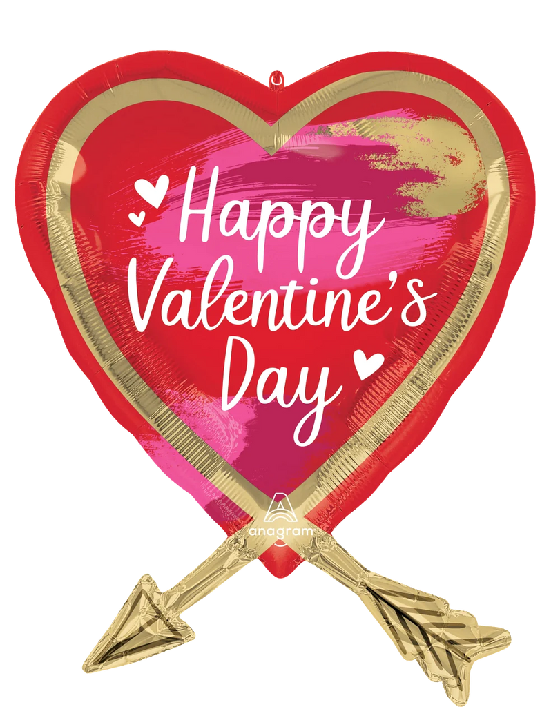 46373 Happy Valentines Day Artistic Touch Arrow foil balloons anagram 