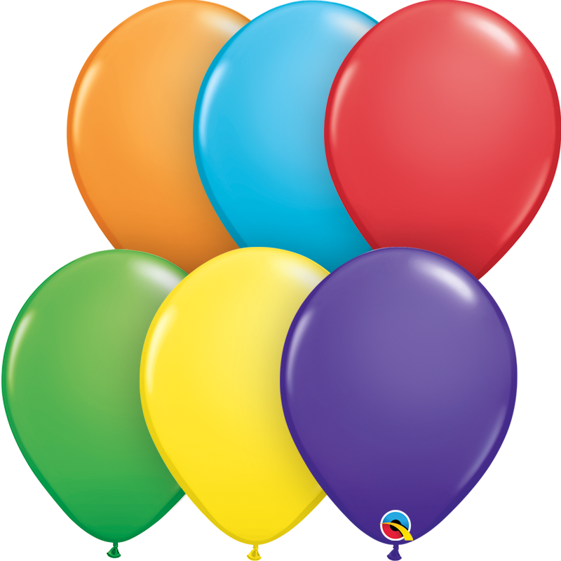 5" Bright Rainbow (100 Count) Qualatex Latex Balloons