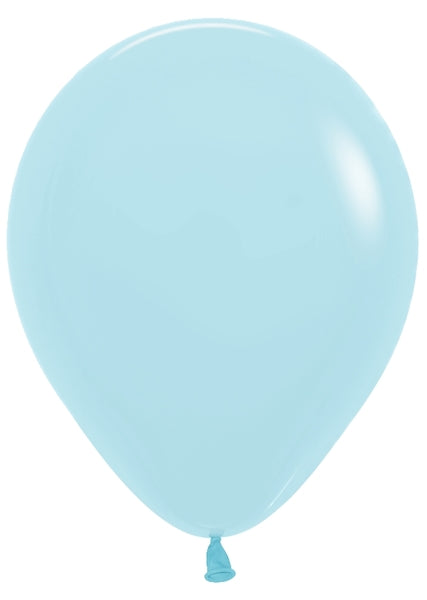 5" Betallatex Pastel Matte Blue Latex Balloons (100 Per Bag)