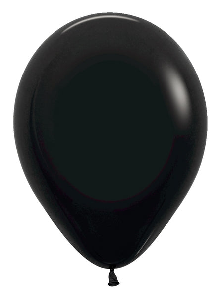 5" Standard Black Latex Balloons (100 Per Bag)