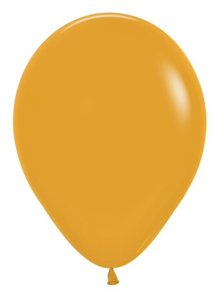 11" Latex Balloons (100 Per Bag) Deluxe Mustard