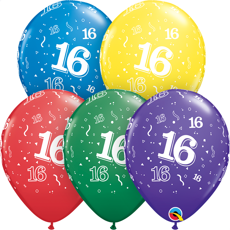 11" Special Assorted (50 Count) 16 All Around Latex Balloons