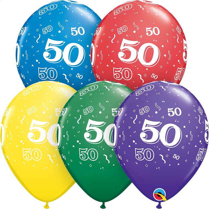 11" Special Assorted (50 Count) 50 All Around Latex Balloons