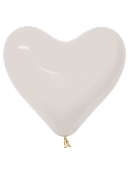 11" Heart Shape Balloon (50 Per Bag) Crystal Clear Betallatex