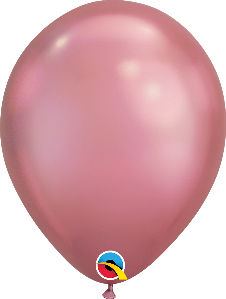 7" Chrome Mauve (100 Count) Qualatex Latex Balloons
