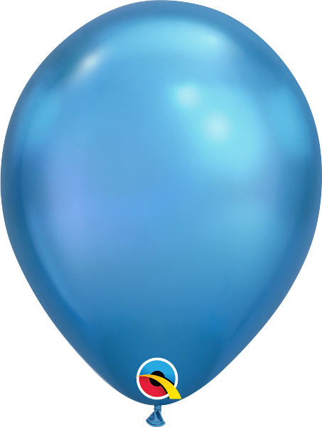 11" Chrome Blue (25 Count) Qualatex Latex Balloons