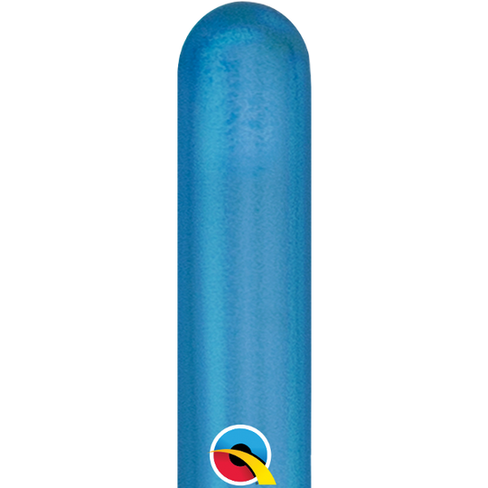 260Q Chrome Blue (100 Count) Qualatex Latex Balloons