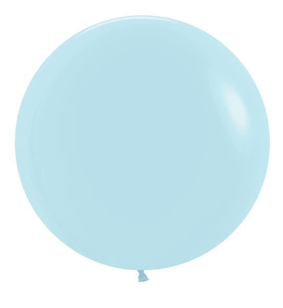 24" Betallatex Pastel Matte Blue Latex Balloons (10 Per Bag)