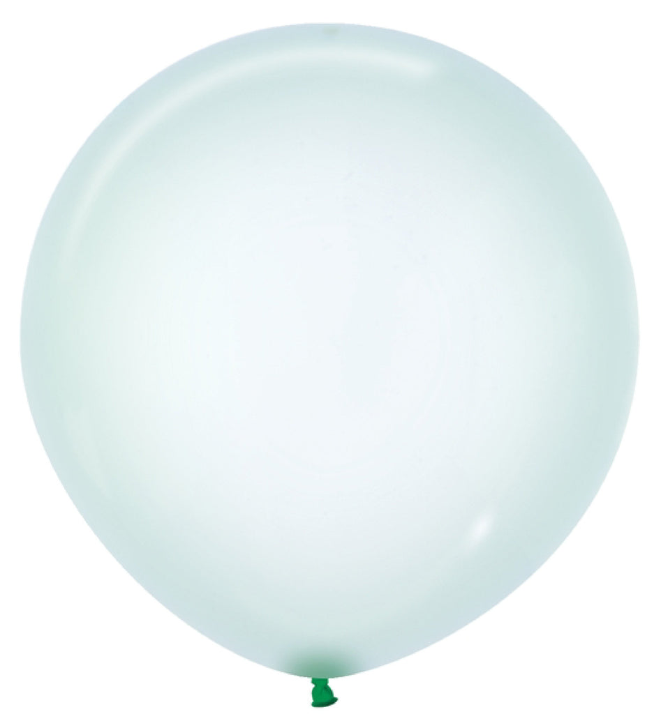 24" Betallatex Latex Balloons Crystal Pastel Green 10 ct