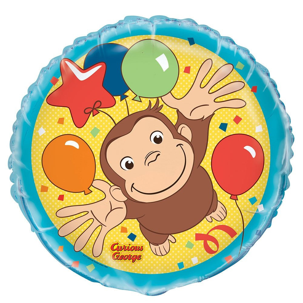 18" Curious George Balloon (Sold Packaged)