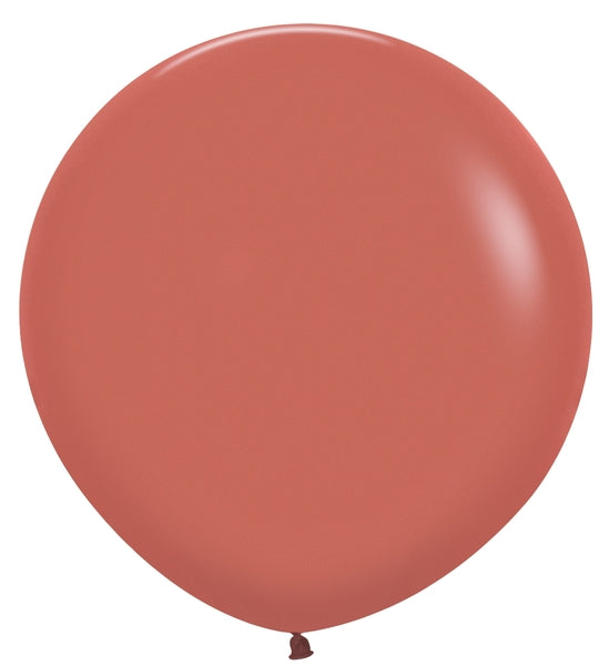 24" Latex Balloons (10 Per Bag) Deluxe Terracotta