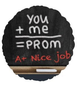 18" You and Me Equals Prom Foil Balloon