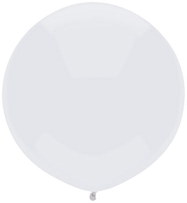 17" Outdoor Display Balloons (72 Per Bag) Bright White