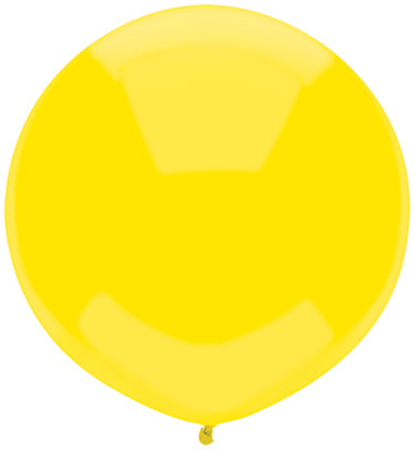 17" Outdoor Display Balloons (72 Per Bag) Sun Yellow