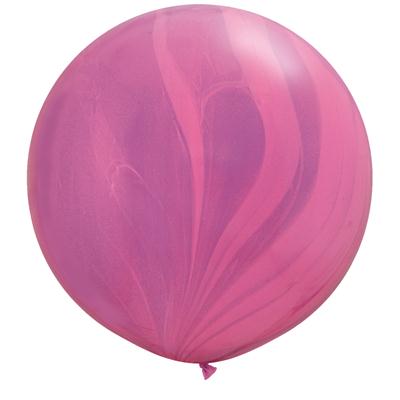 30" Pink Violet Rainbow SuperAgate Balloons (2 Count)