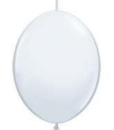 12" Qualatex Latex Balloons Quicklink White (50 Count)