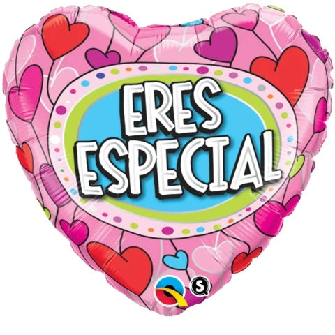 18" Eres Especial Heart Foil Balloon (Spanish)