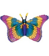 36" Flitters Colorful Butterfly Balloon