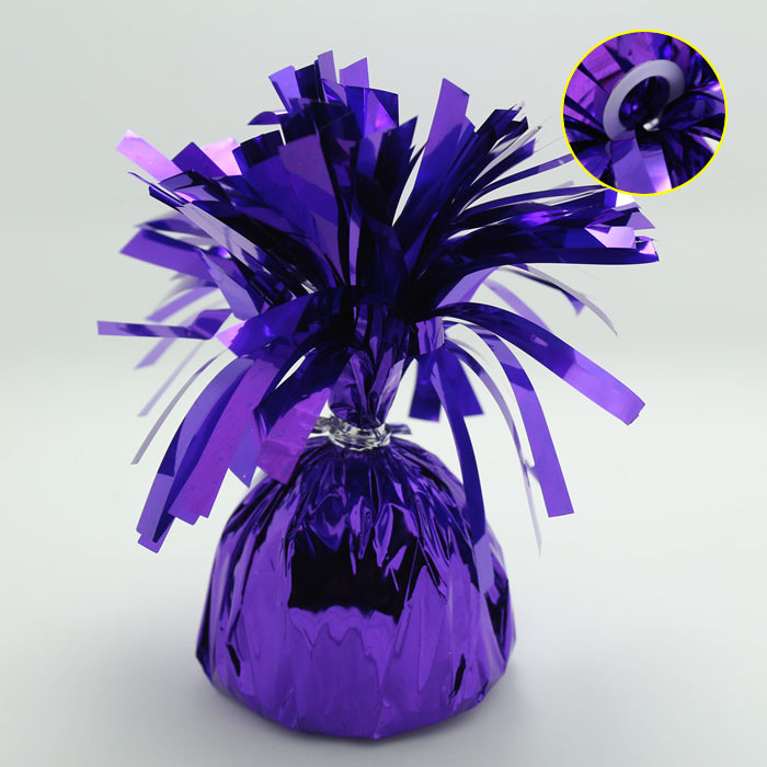 6Oz Purple Foil Wrapped Balloon Weight