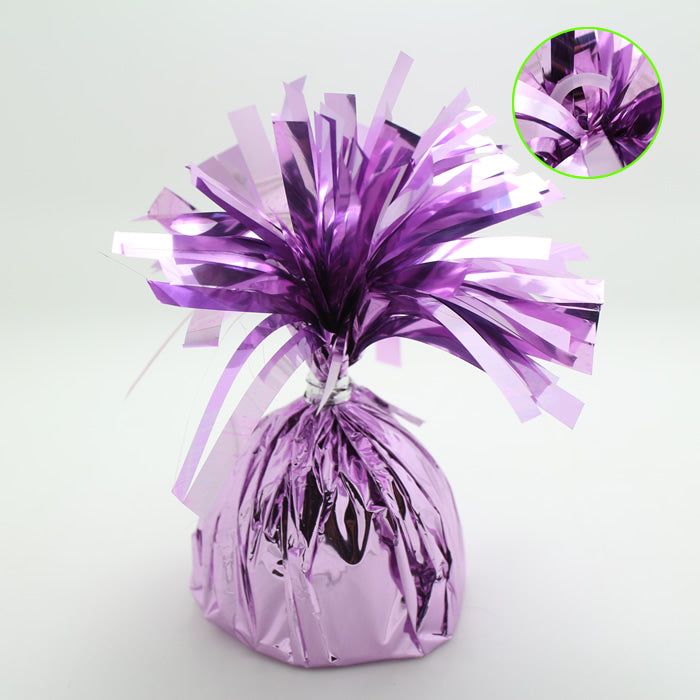 6Oz Lavender Foil Wrapped Balloon Weight