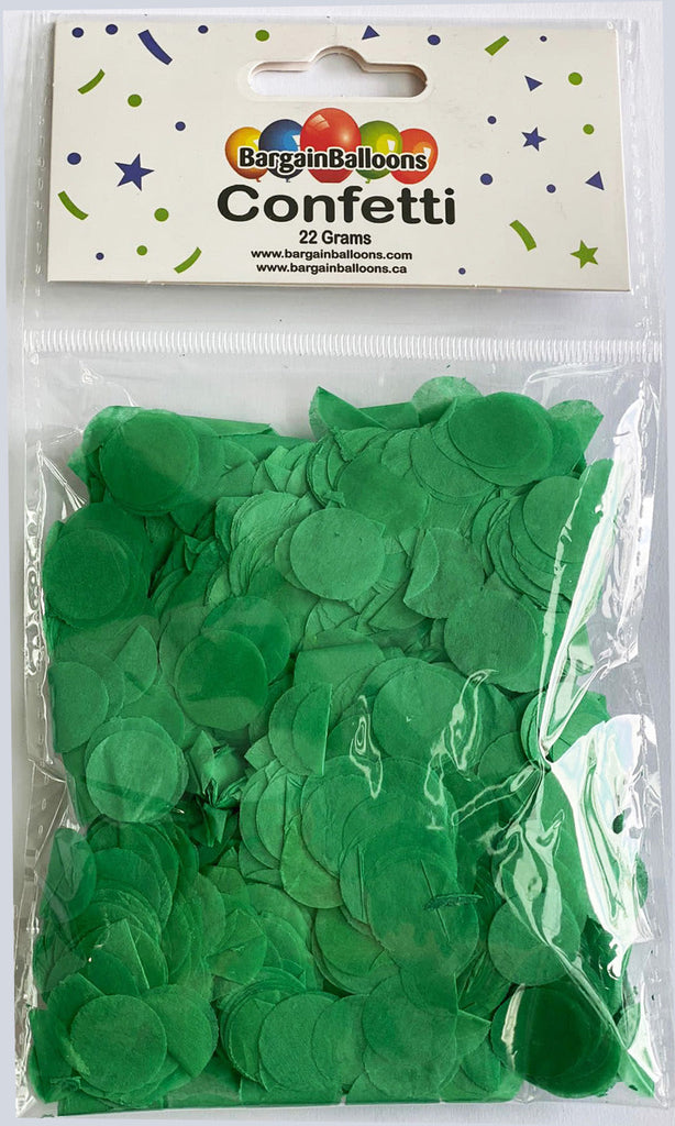 Balloon Confetti Dots 22 Grams Tissue Green 1.5CM-Round