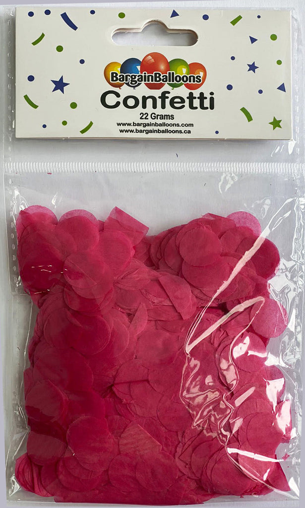 Balloon Confetti Dots 22 Grams Tissue Fuchsia/Rose 1.5CM-Round