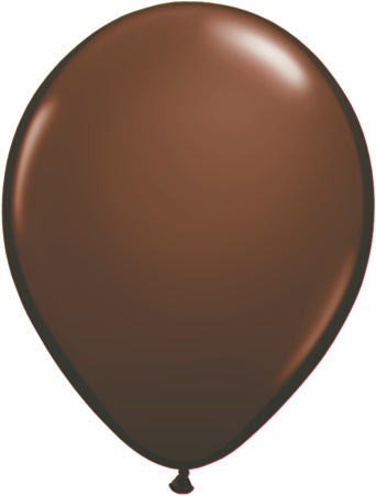 11" Qualatex Latex Balloons CHOCOLATE BROWN (100 Per Bag)