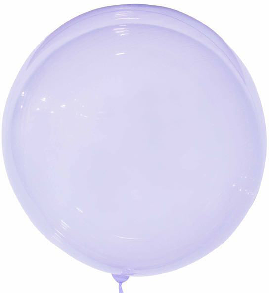 36" Crystal Colorful Bobo Balloon Purple Prestretched (10 Per Bag)