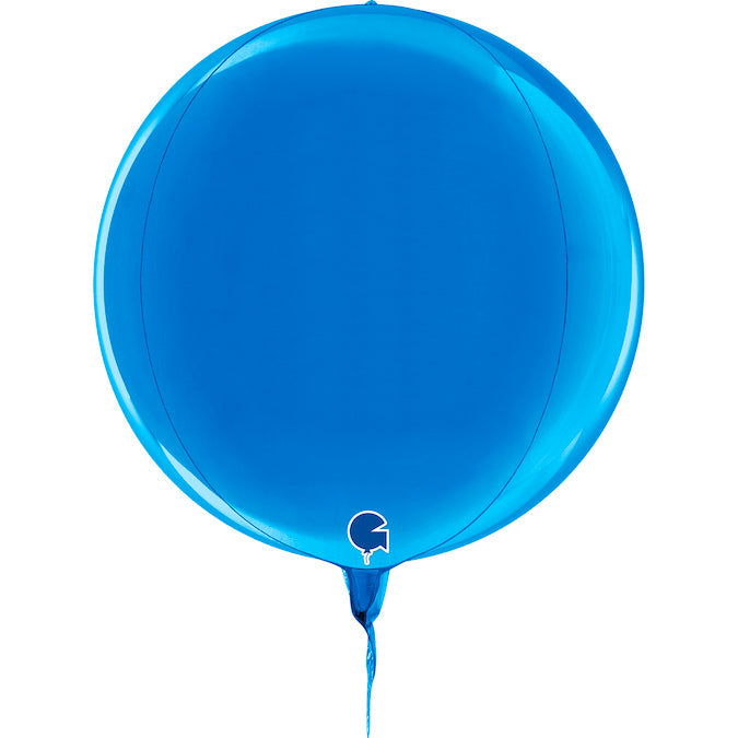 11" (15" Deflated) Globe Blue 4D Foil Balloon