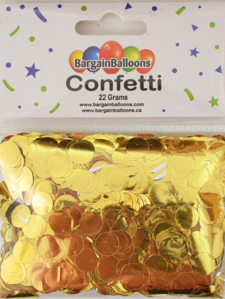 Balloon Confetti Dots 22 Grams Foil Gold 1CM-Round