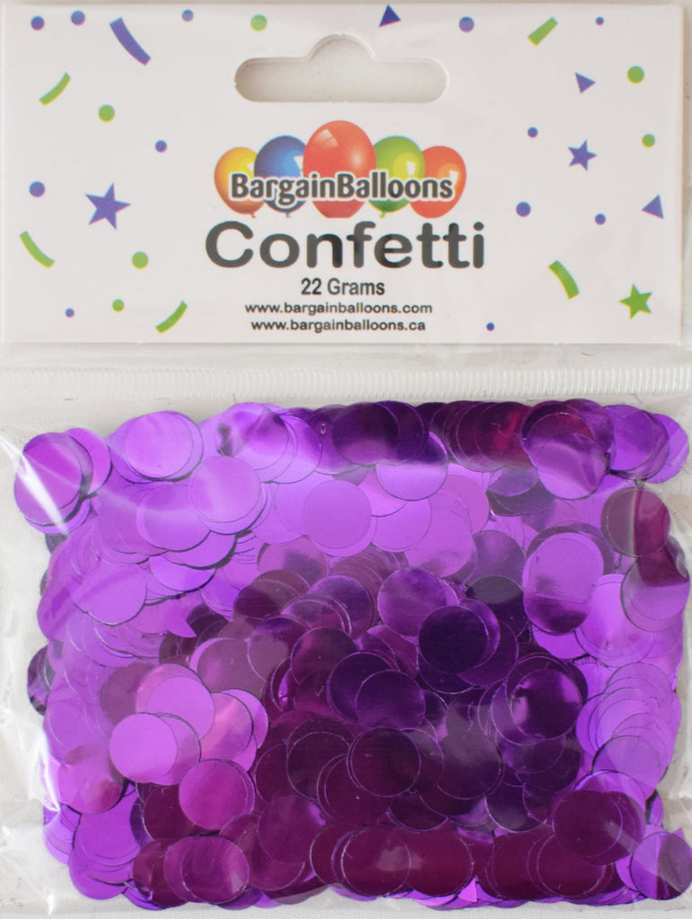Balloon Confetti Dots 22 Grams Foil Purple 1CM-Round