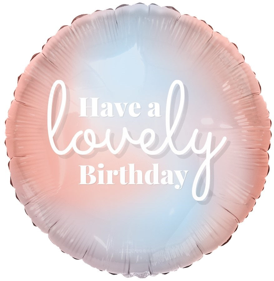 18" Lovely Birthday! Foil Balloon
