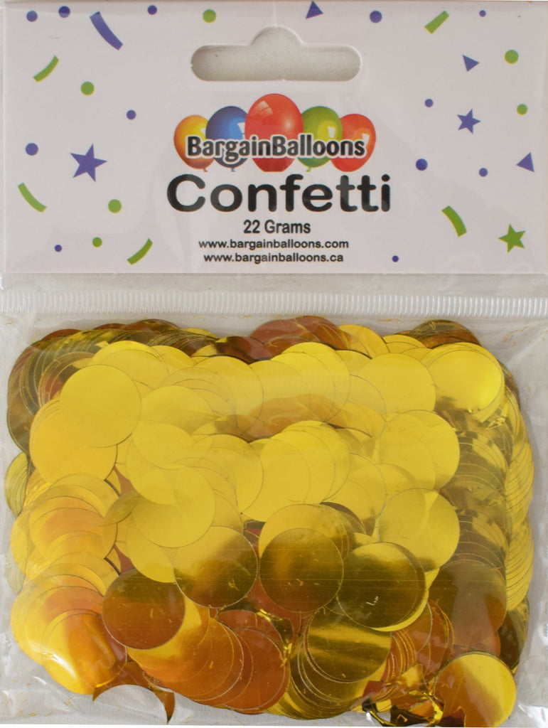 Balloon Confetti Dots 22 Grams Foil Gold 1.5CM-Round