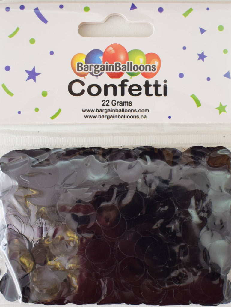 Balloon Confetti Dots 22 Grams Foil Black 1.5CM-Round