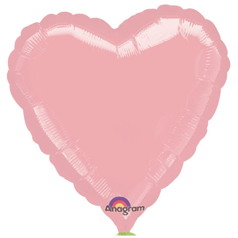 18" Pastel Pink Heart Anagram Brand Balloon