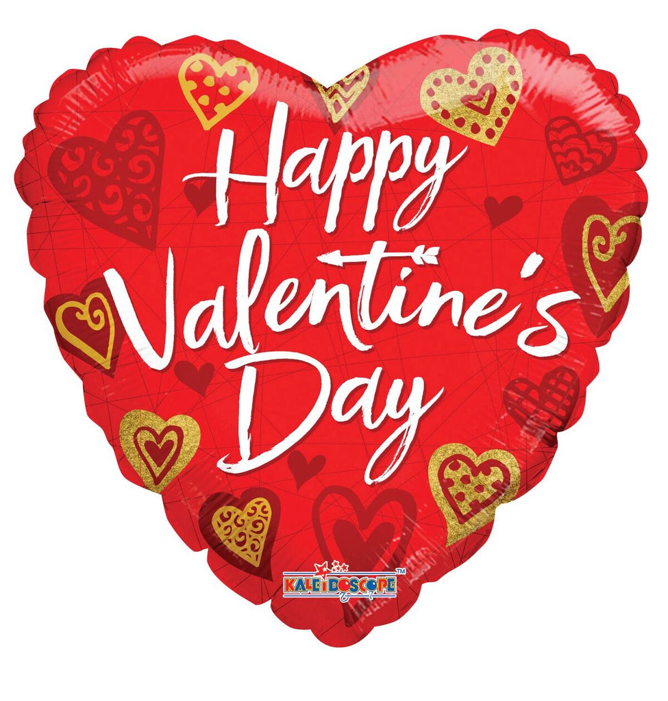18" Happy Valentine's Day Hearts & ArrowsBalloon